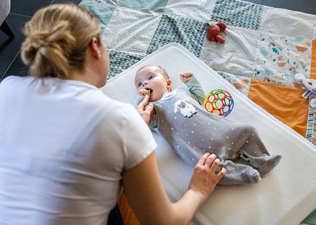 Auflage gegen Kopfverformungen für Babys