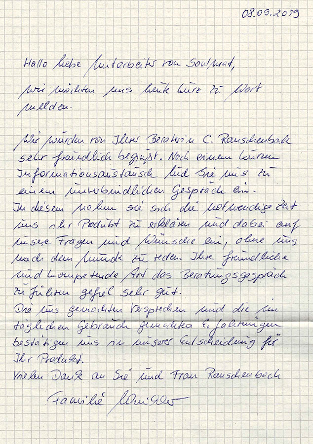 SOULMAT Matratze Kundenstimme