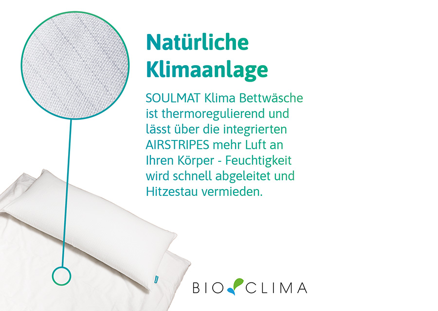 Bettdeckenbezug mit Klimafunktion