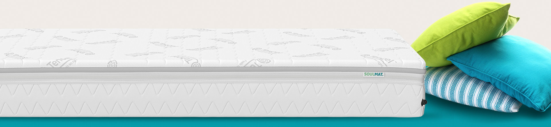 SOULMAT Matratze mit Kissen